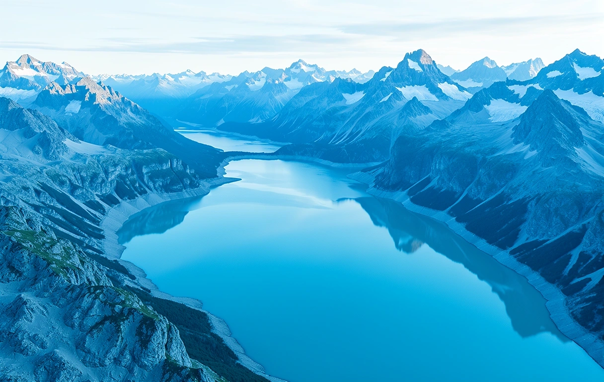 Vue panoramique des Alpes